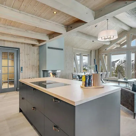 Modern Log For Whole Family At Geilo