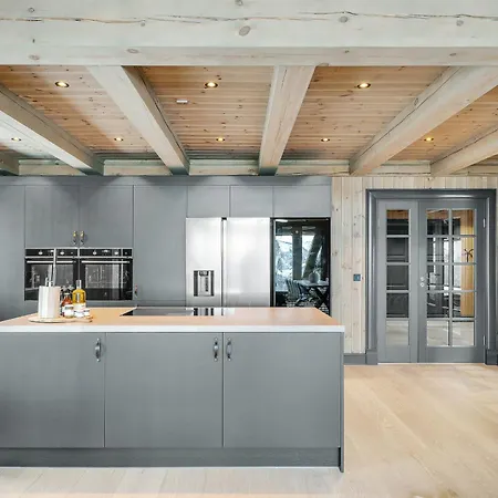Modern Log For Whole Family At Casa vacanze Geilo