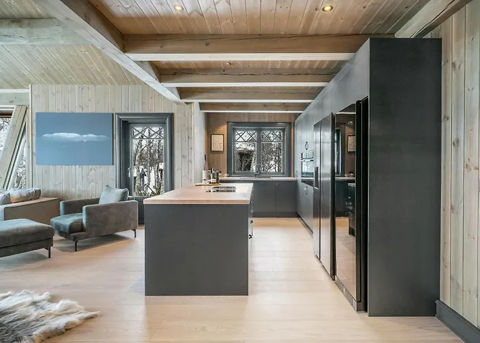 Modern Log For Whole Family At Prázdninový dům Geilo